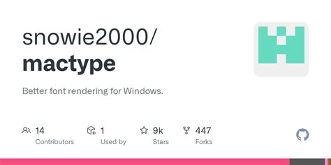 snowie2000/mactype: Better font rendering for Windows. .